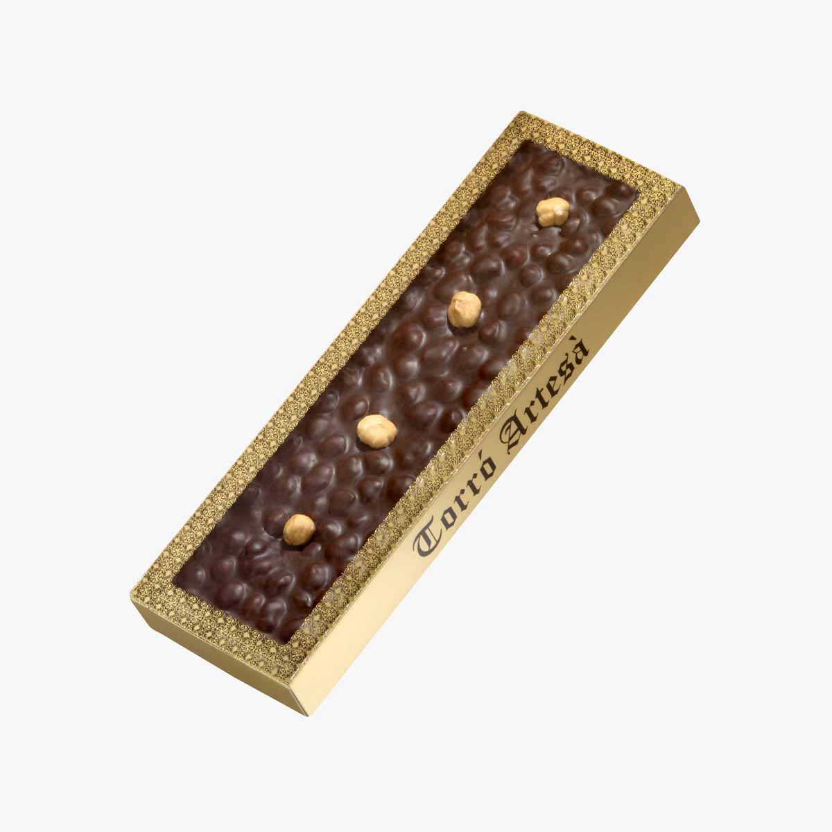Turrón Choco Avellanas Negro - 300g - Bombonería Pons