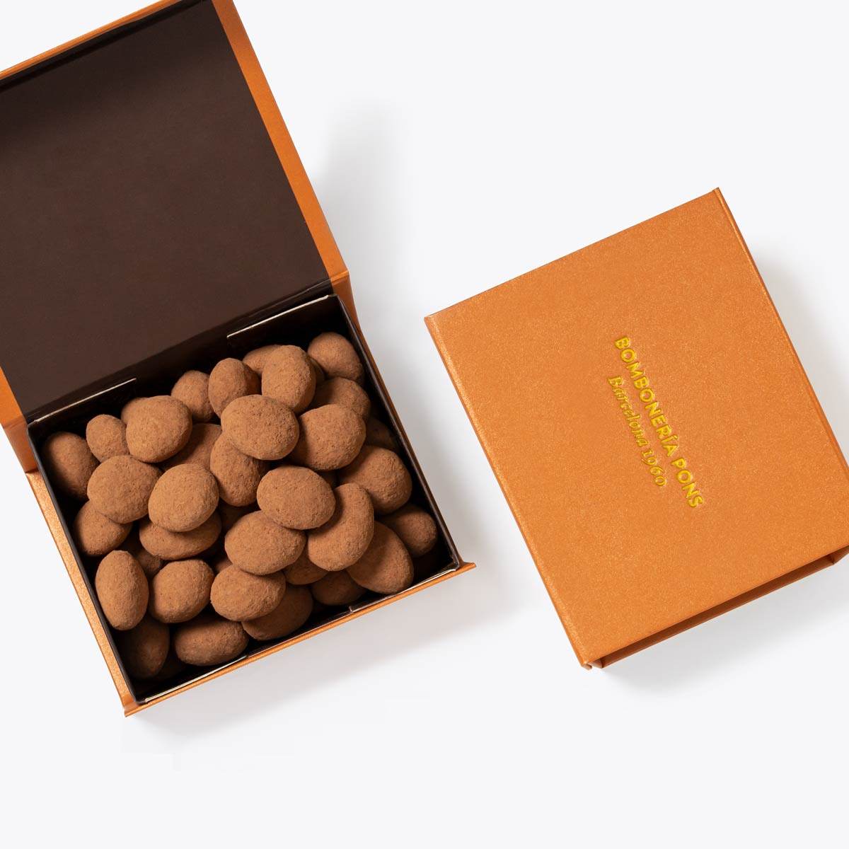 Almendras al Cacao Sin Azúcar - Caja 250g - Bombonería Pons