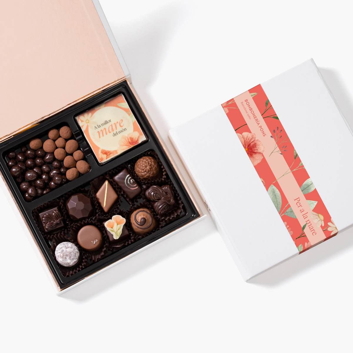 Bombones Combinados - Caja Día de la Madre 250g - Bombonería Pons