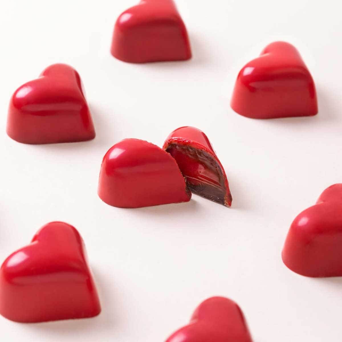 Bombones Corazón - Caja marrón 160g - Bombonería Pons