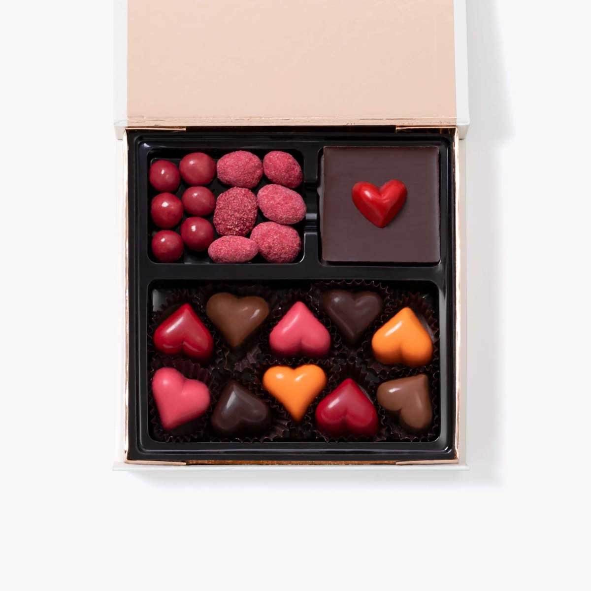 Bombones Corazón Combinada - Caja 250g - Bombonería Pons