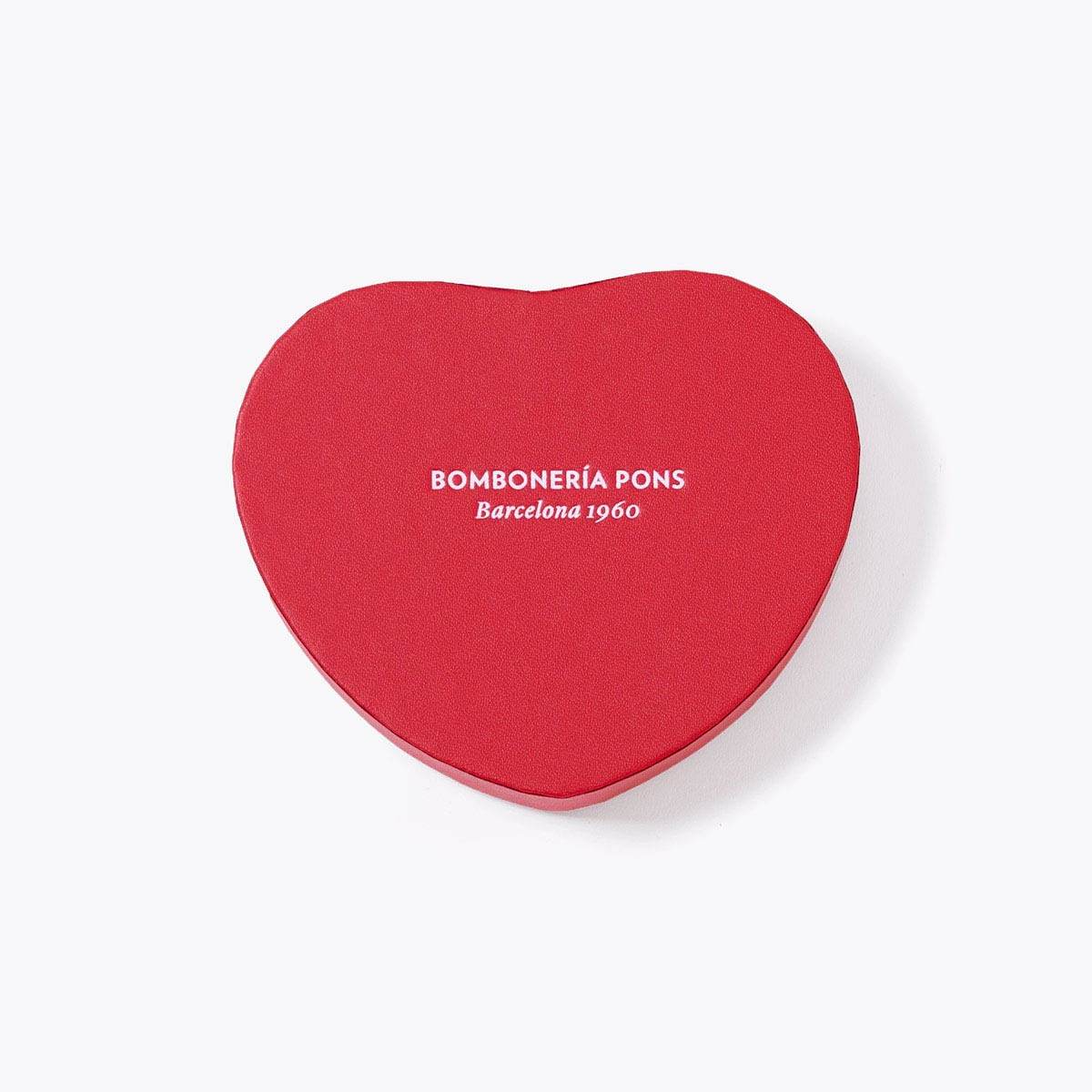 Bombones Negros - Caja Corazón 150g - Bombonería Pons