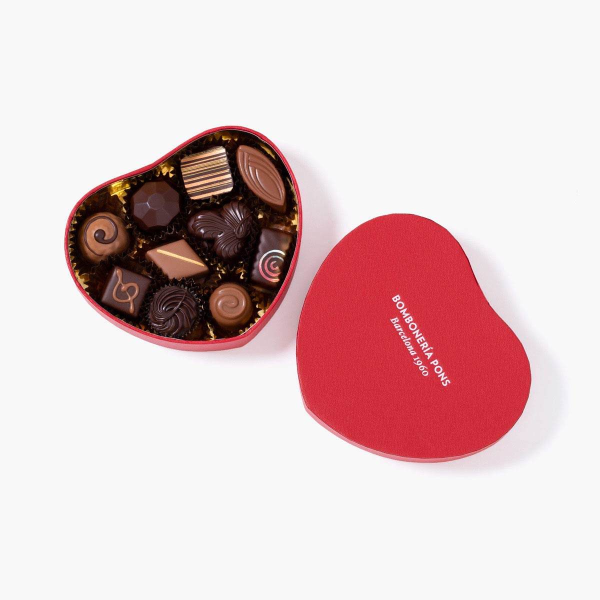 Bombones Surtidos - Caja Corazón 150g - Bombonería Pons