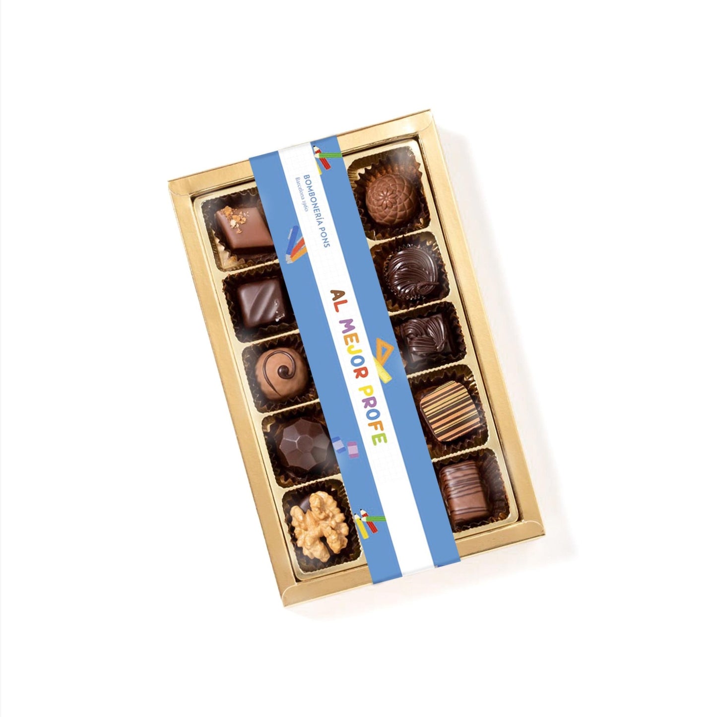 Caja de Bombones Surtidos Nº3 200g Regalo para Profes - Bombonería Pons - Bombones surtidos