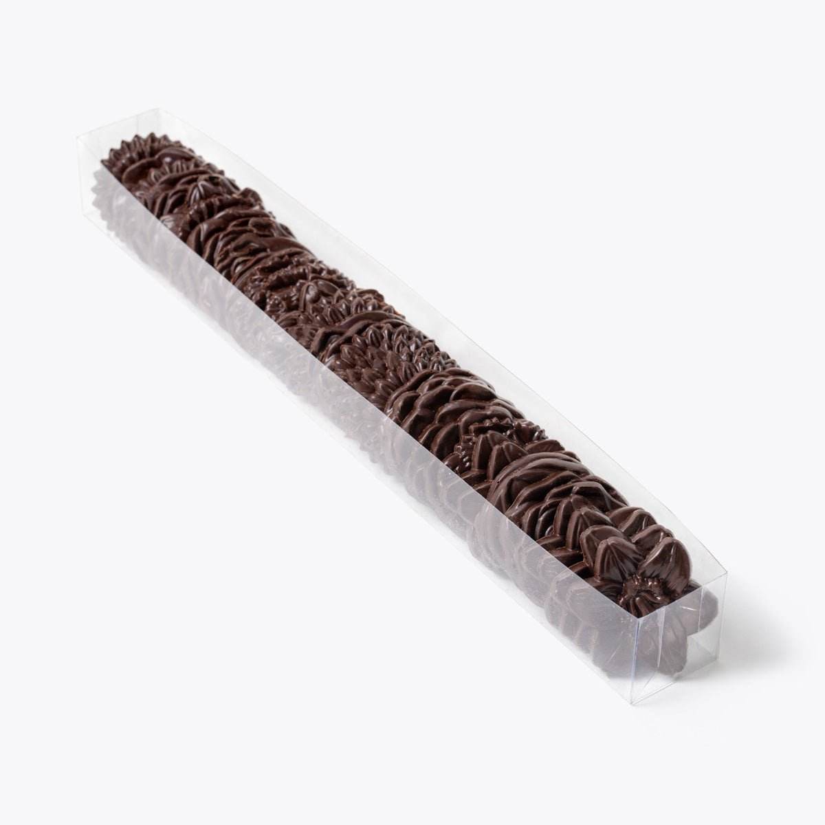 Flores de chocolate Negras - Tubo 230g - Bombonería Pons