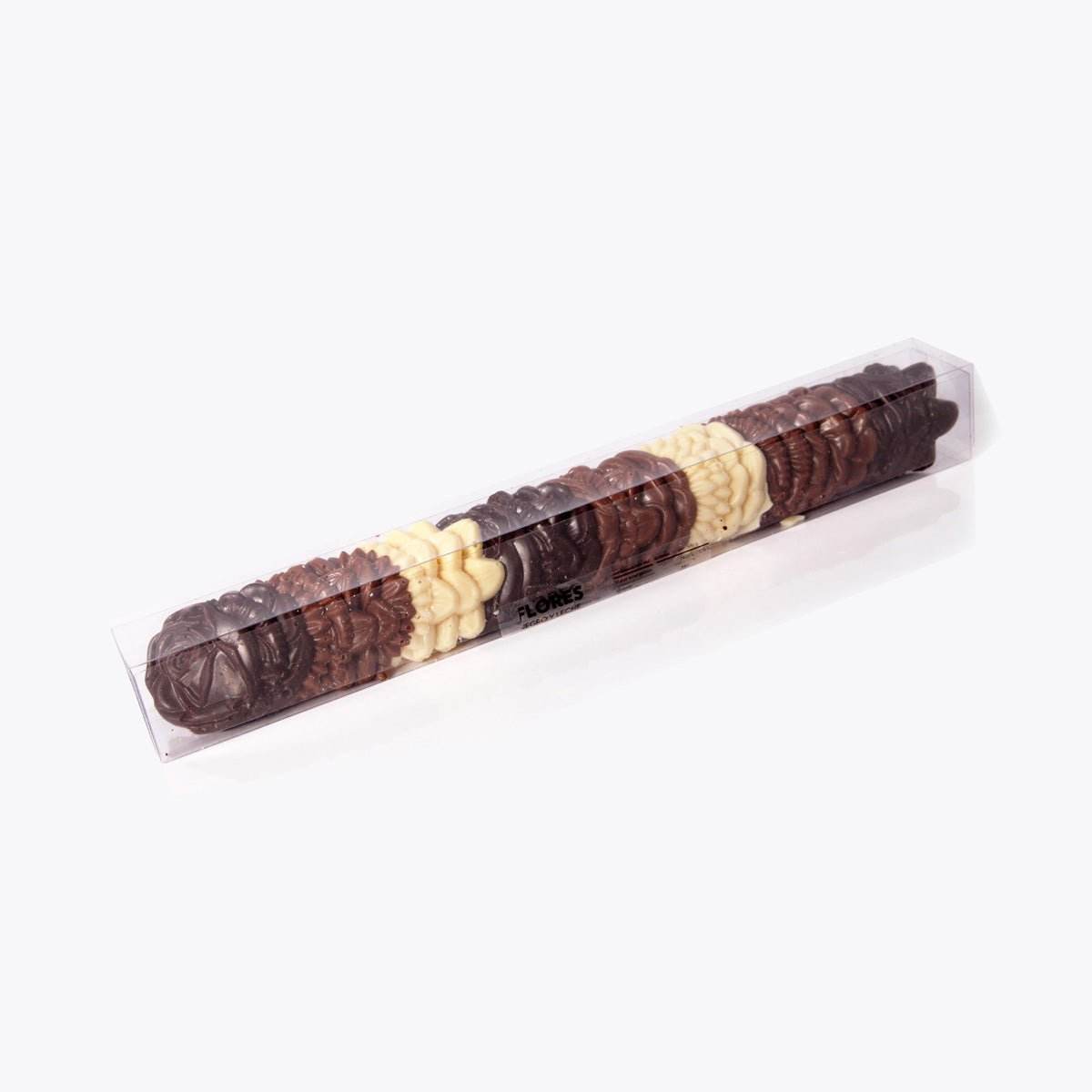 Flores de chocolate Surtidas - Tubo 230g - Bombonería Pons