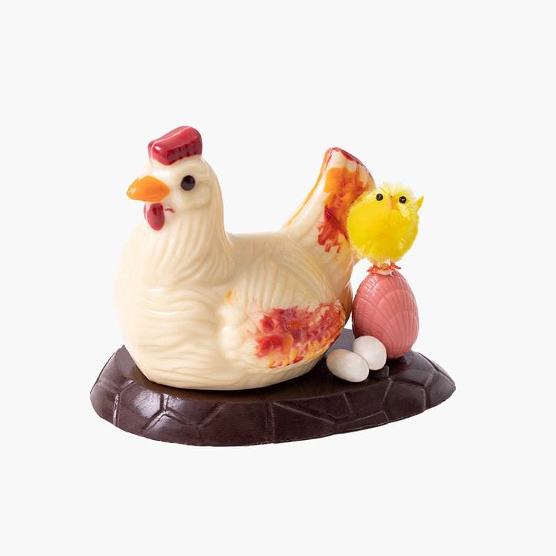 Mona de Pascua Gallina Mini Blanca - Bombonería Pons