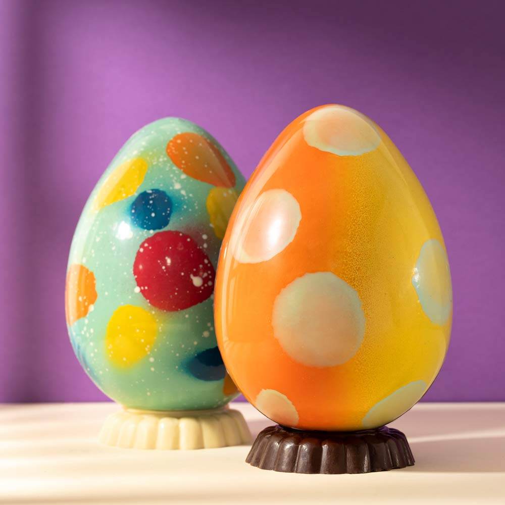 Huevo de Pascua Decorado Negro - 580g - nº1 - Bombonería Pons