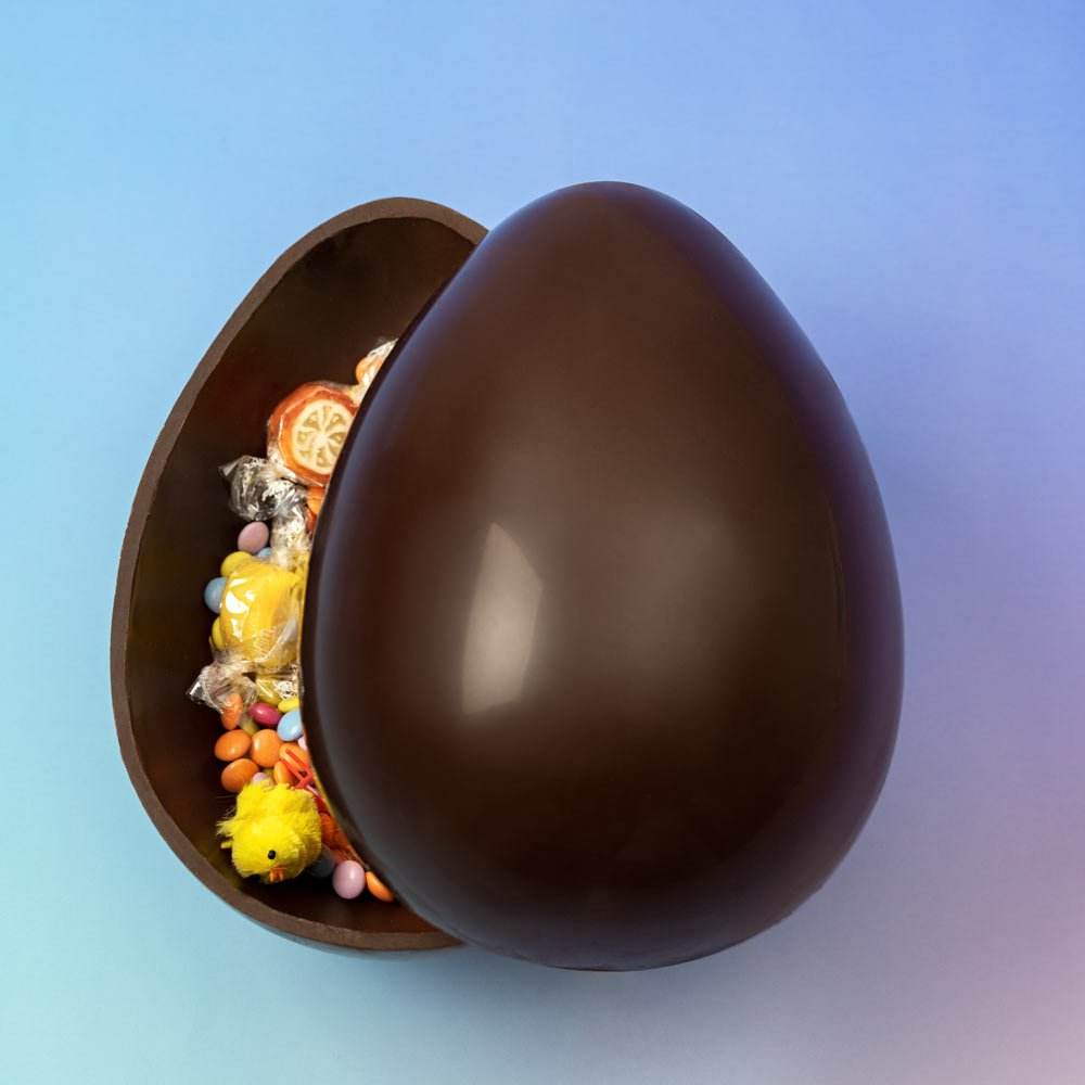 Huevo de Pascua Liso Negro - 430g - nº1 - Bombonería Pons