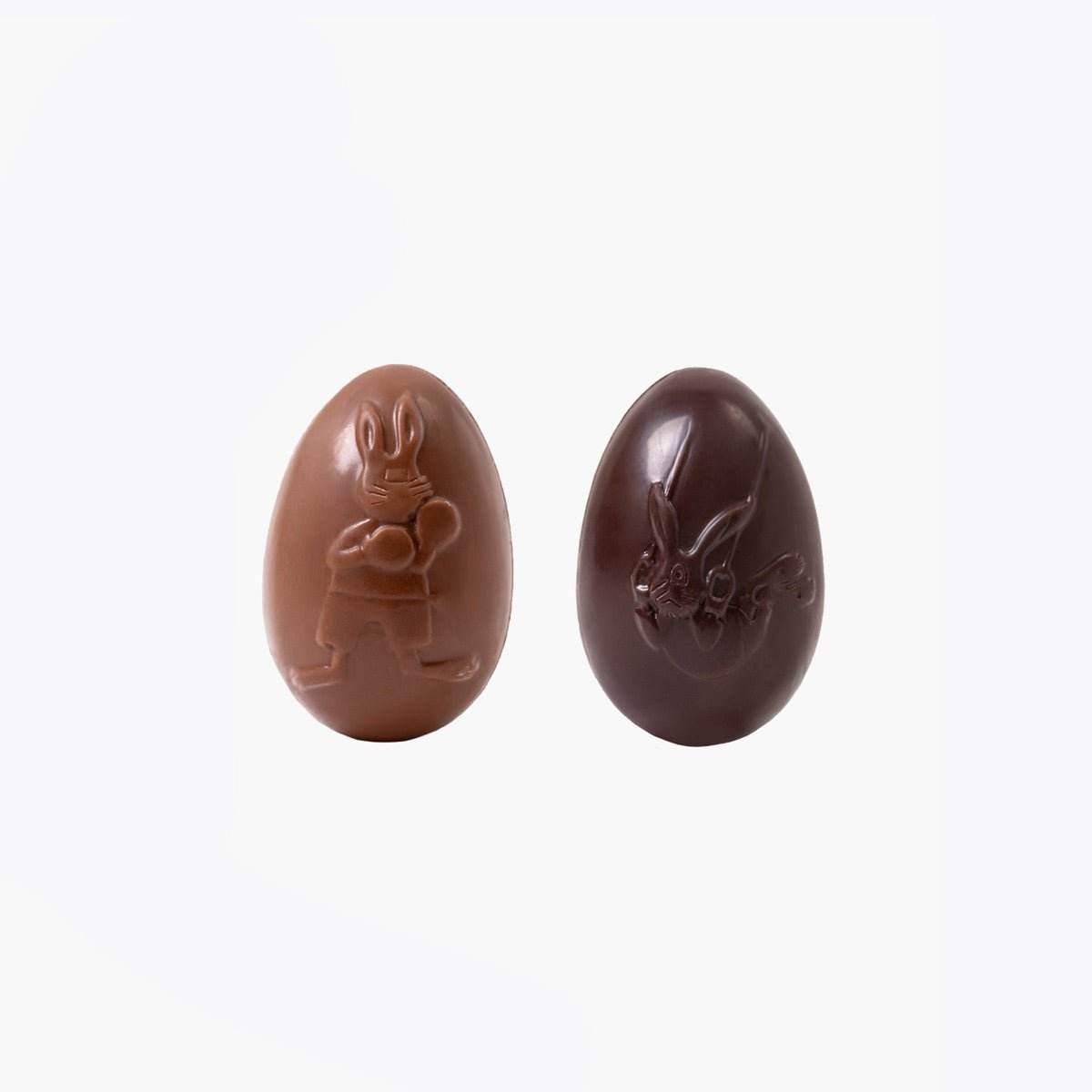 Huevos de Pascua Conejo Negro y leche - Bolsa 12uds - Bombonería Pons