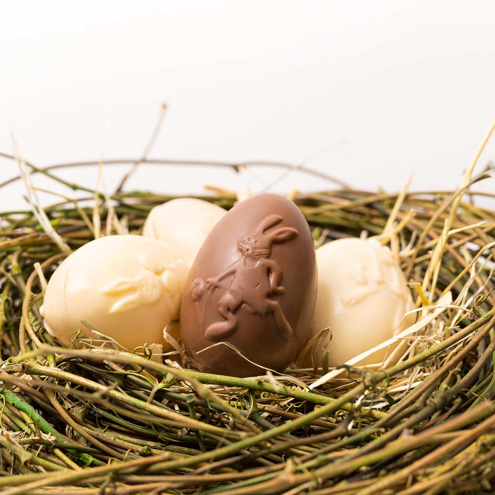 Huevos Conejo Variado - Bolsa 12uds - Bombonería Pons - Mini huevos