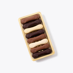 Lenguas de Gato Surtidas - Bandeja 130g - Bombonería Pons