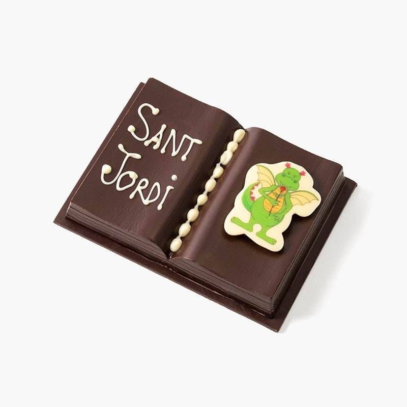 Libro Sant Jordi Negro - Individual - Bombonería Pons