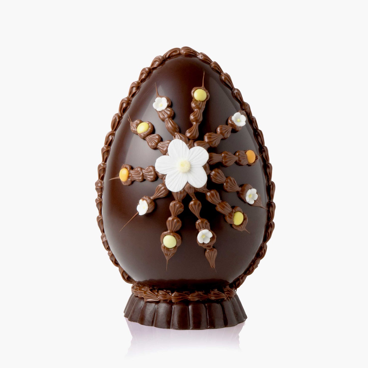 Decorated Dark Chocolate Egg - 580g - nº1
