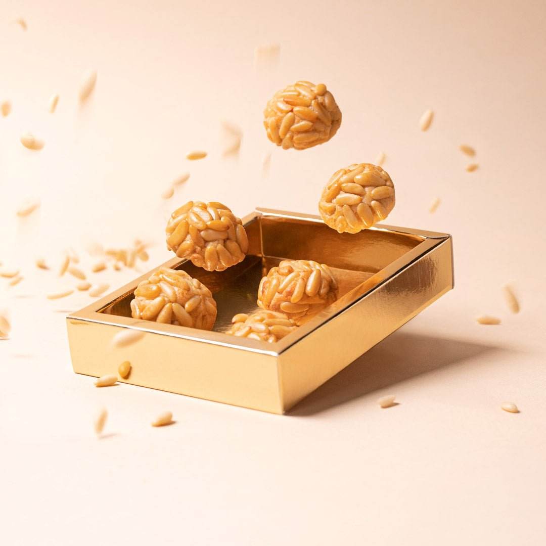 Panellets de Piñones - Caja Regalo 6 uds - Bombonería Pons