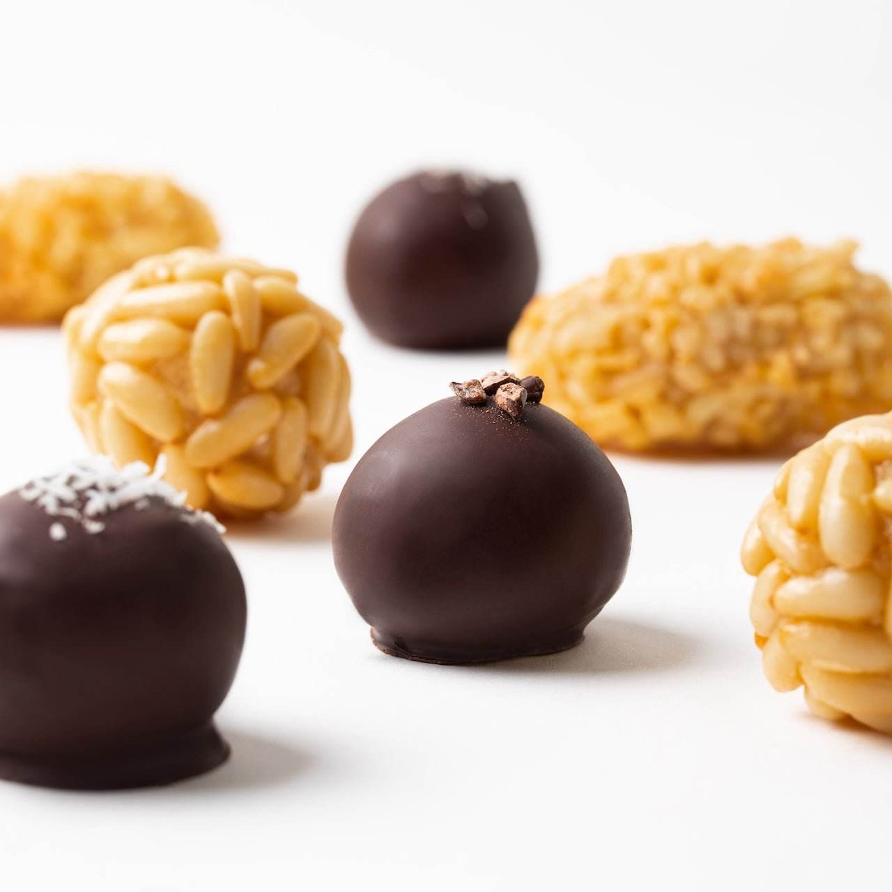 Panellets Variados Sin azúcar - Caja Regalo 8 uds - Bombonería Pons