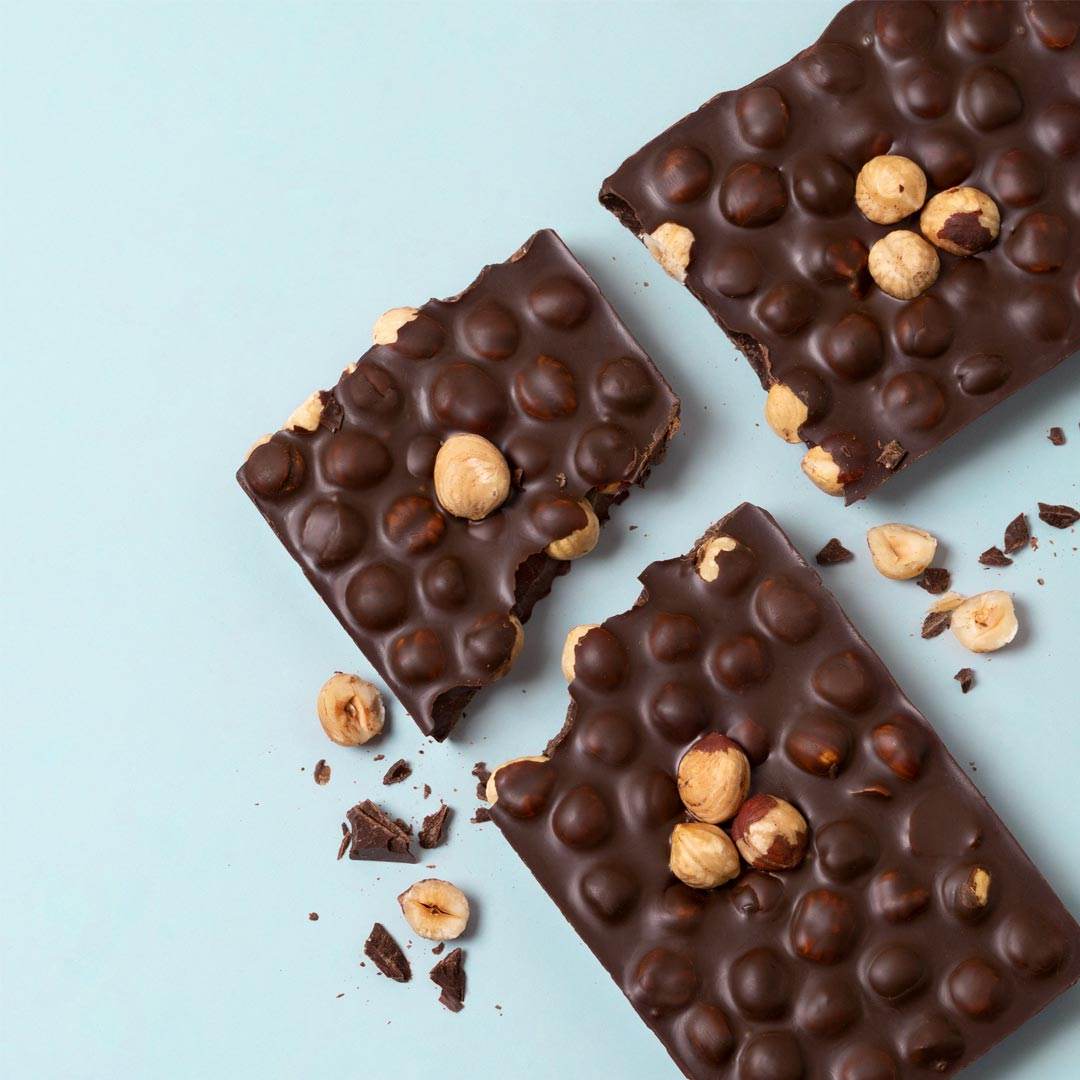 Turrón Choco Avellanas Negro - 300g - Bombonería Pons
