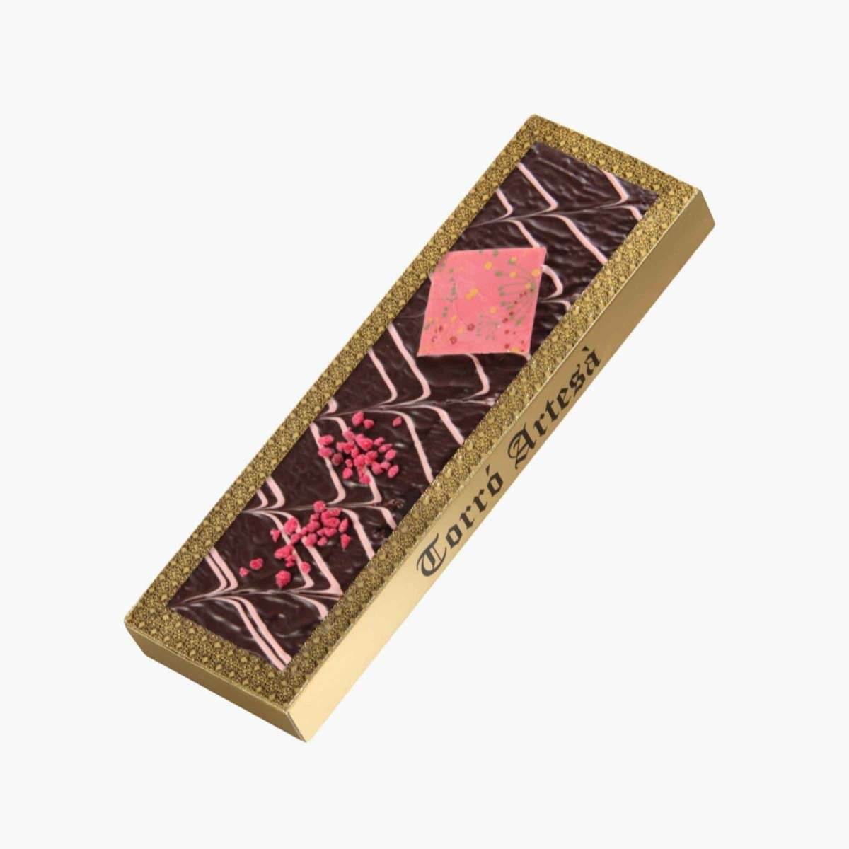 Turrón Crujiente de Frambuesa Negro - 300g - Bombonería Pons