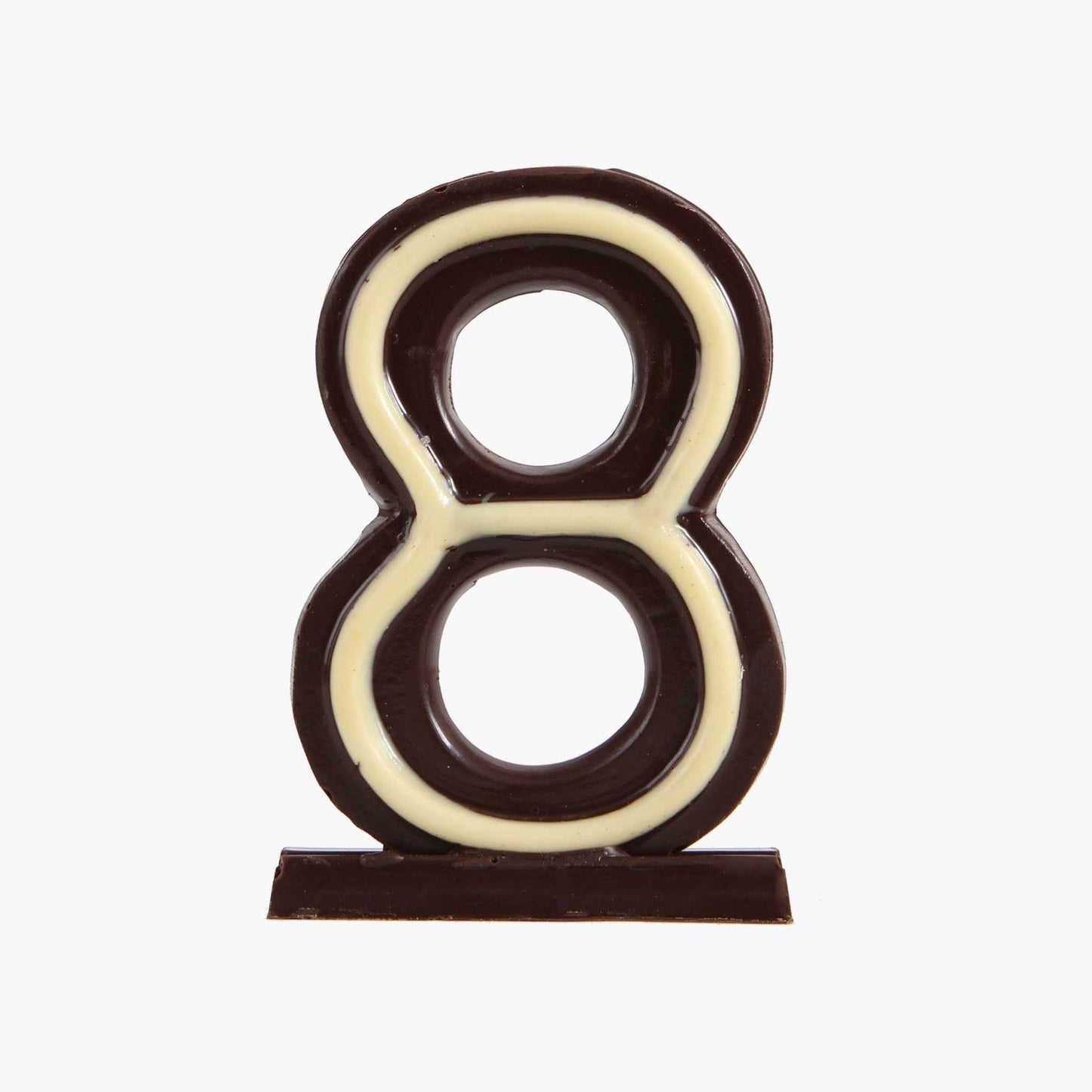 Vela cumpleaños de chocolate - Nº8 - Bombonería Pons