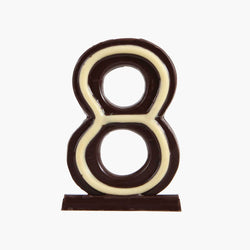 Vela cumpleaños de chocolate - Nº8 - Bombonería Pons