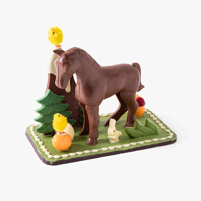 Mona de chocolate de caballo