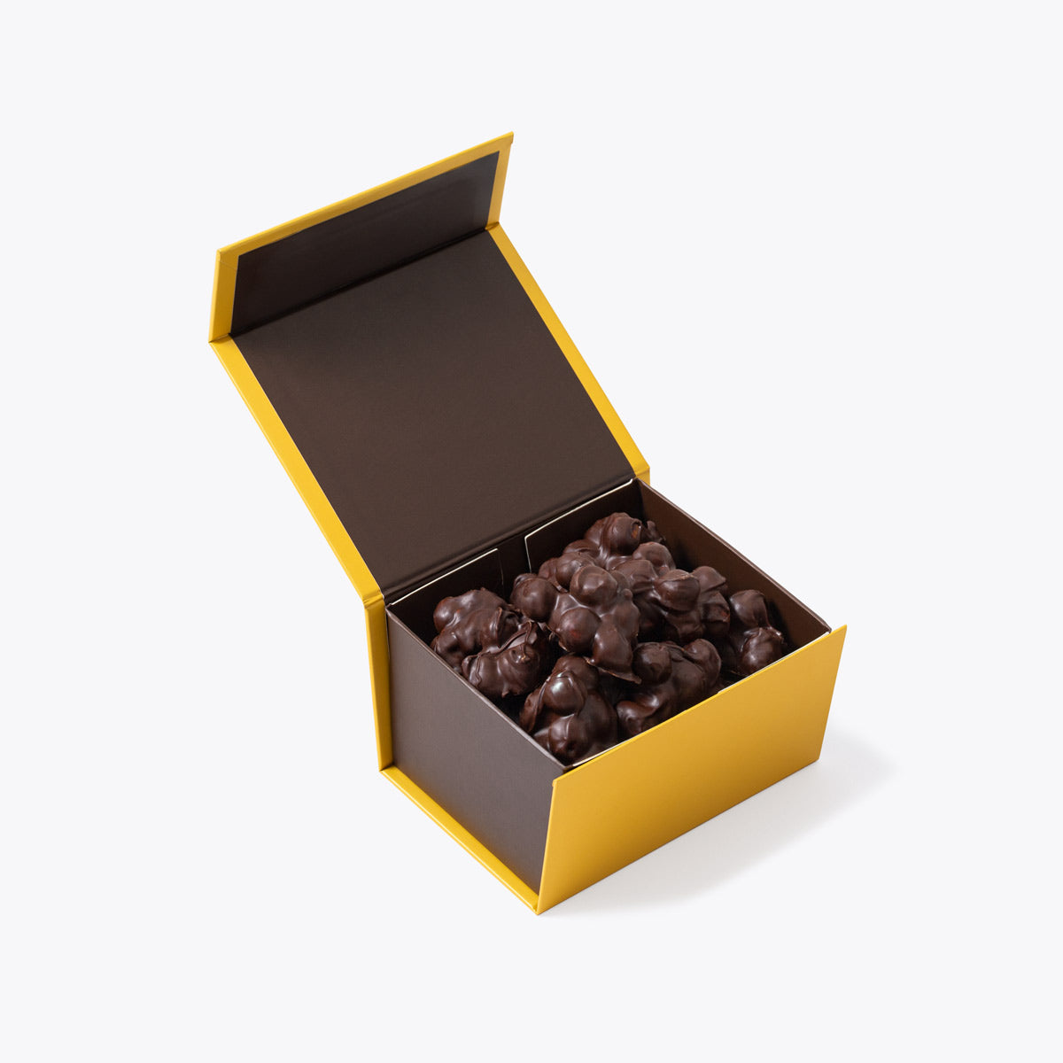 Caja de 250 gramos de nyaps de chocolate