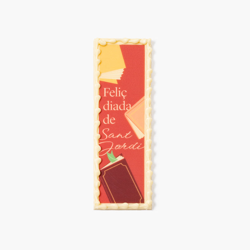 Punto de libro de chocolate Sant Jordi