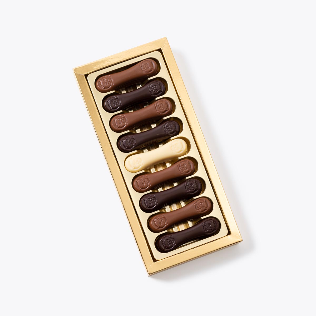 Caja de Lenguas de Gato de chocolate 