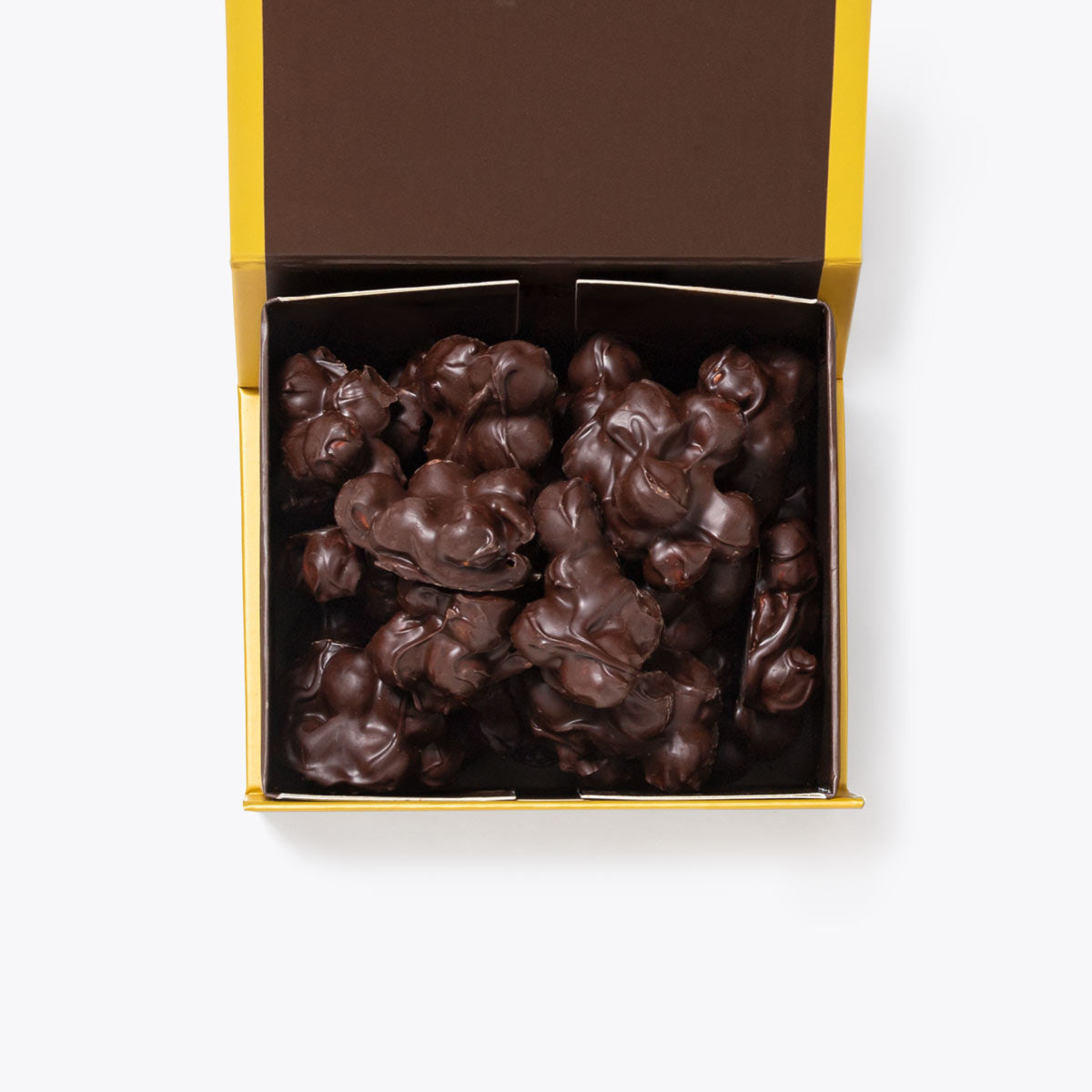 Caja de 250 gramos de nyaps de chocolate