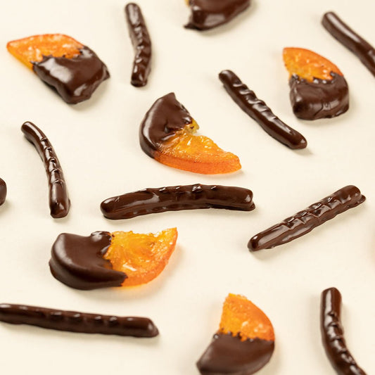 Barritas de Naranja - Bolsa 200g - Bombonería Pons - Naranja y chocolate