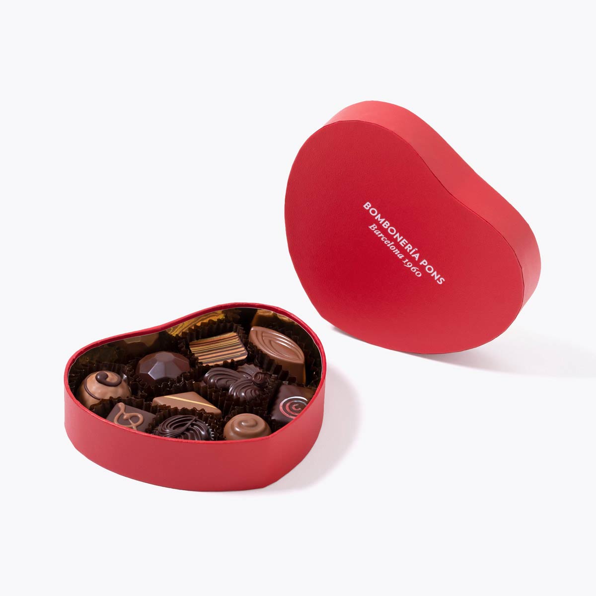 Bombones Surtidos - Caja Corazón 150g - Bombonería Pons - Bombones surtidos