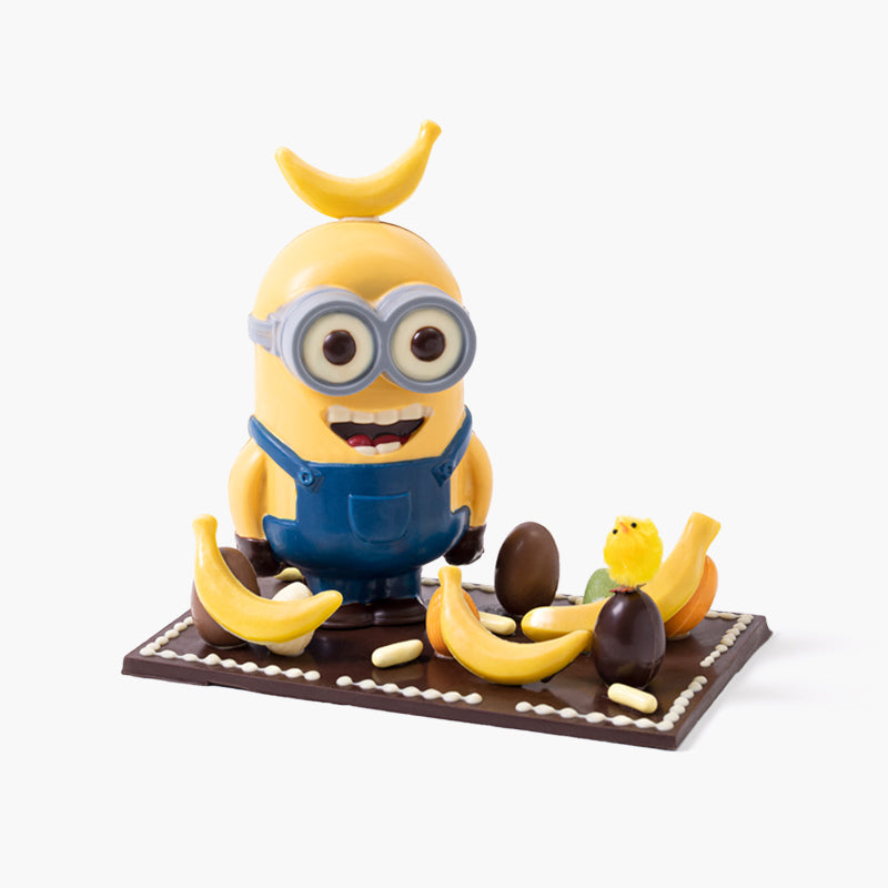 mona de pascua de minion con bananas