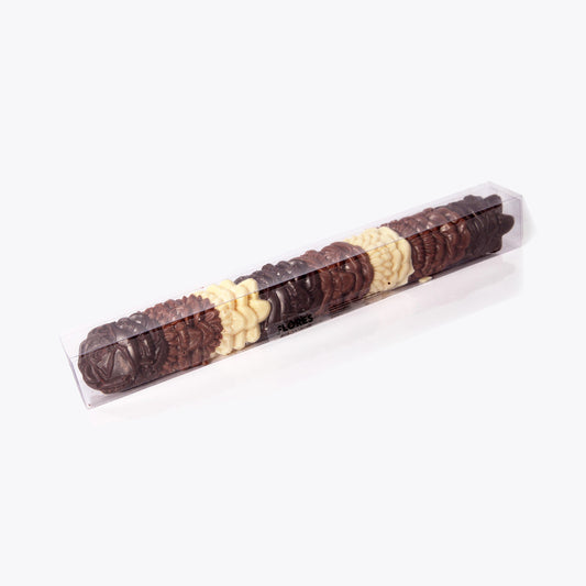 Assorted chocolate flowers - 230g tube