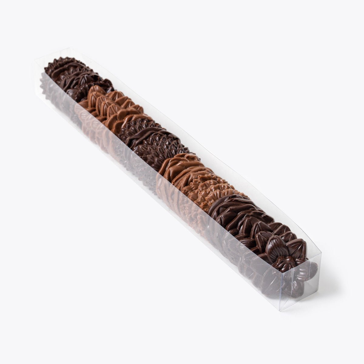 Flores de chocolate Negro y Leche - Tubo 230g - Bombonería Pons - Otras chocolatinas