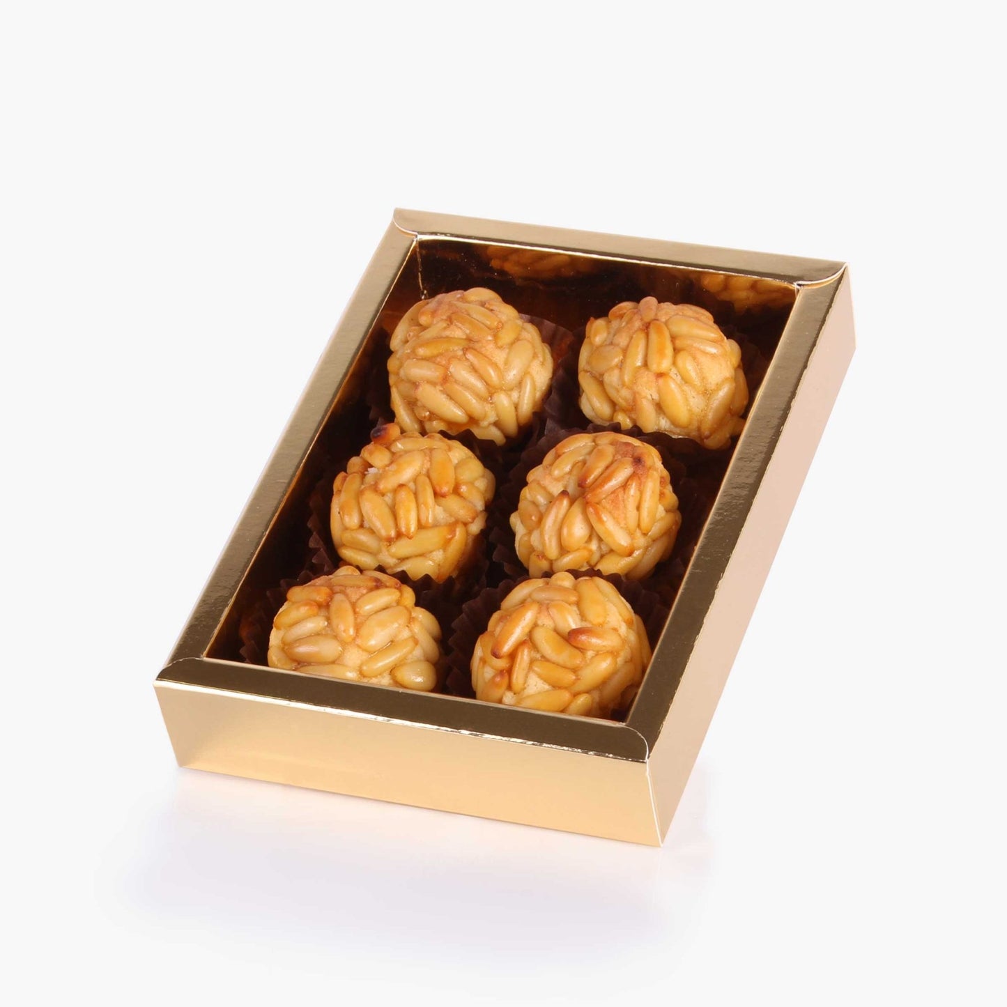 Panellets de Piñón Sin azúcar - Caja Regalo 6 uds - Bombonería Pons - 