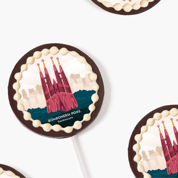 Piruleta Chocolate Personalizada - 12 unidades