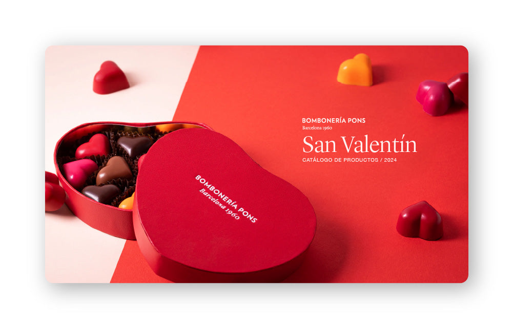 Catálogo de San Valentín de Bombonería Pons