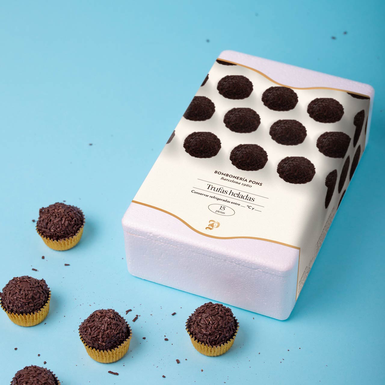 Trufas Heladas - Caja 200g - Bombonería Pons - Trufas heladas